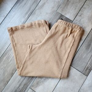 Cozy Camel Wide Leg Knit Lounge Pants By Banana Republic Size Mediym